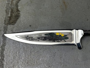 Bayrische Nickerklinge mit farbiger Ätzung 22
